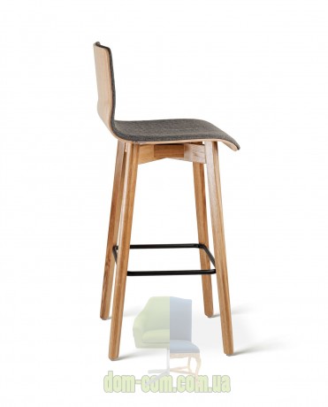 Барный стул на дубовом каркасе Delta Luka RW графит
