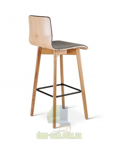 Барный стул на дубовом каркасе Delta Luka RW графит