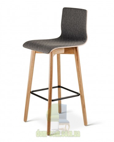 Барный стул на дубовом каркасе Delta Luka RW графит