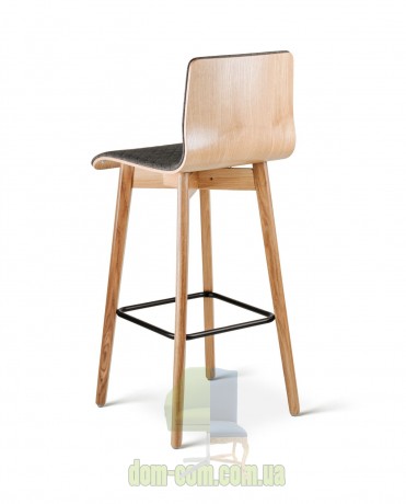 Барный стул на дубовом каркасе Delta Luka RW графит