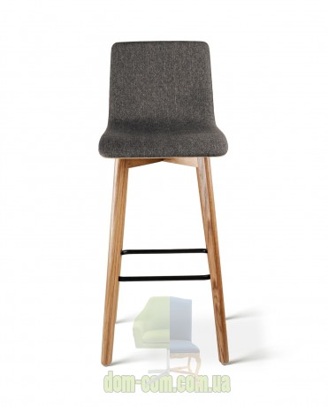 Барный стул на дубовом каркасе Delta Luka RW графит