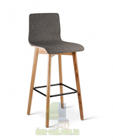 Барный стул на дубовом каркасе Delta Luka RW графит