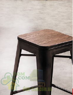 Табурет Signal Tolix Long Wood