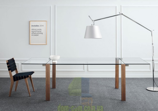 Прозрачный раскладной обеденный стол Tonelli Design Livingstone