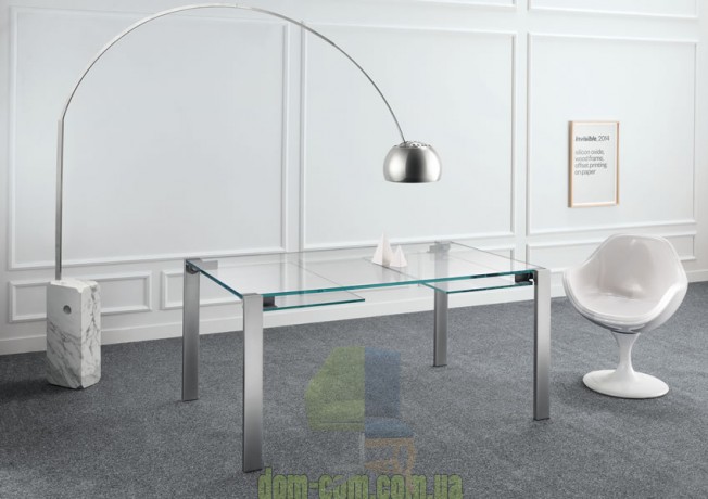 Прозрачный раскладной обеденный стол Tonelli Design Livingstone