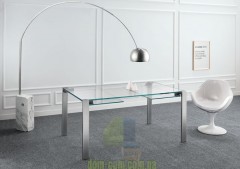 Прозрачный раскладной обеденный стол Tonelli Design Livingstone