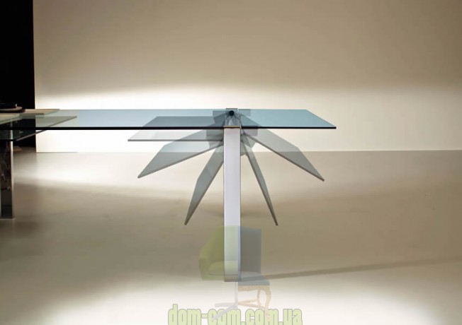 Прозрачный раскладной обеденный стол Tonelli Design Livingstone