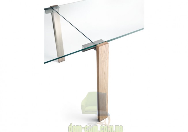 Прозрачный раскладной обеденный стол Tonelli Design Livingstone