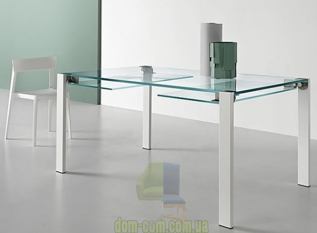 Прозрачный раскладной обеденный стол Tonelli Design Livingstone