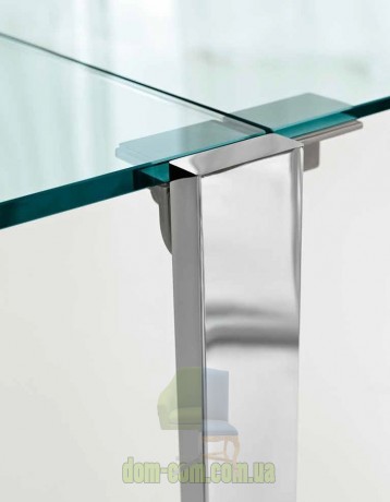 Прозрачный раскладной обеденный стол Tonelli Design Livingstone