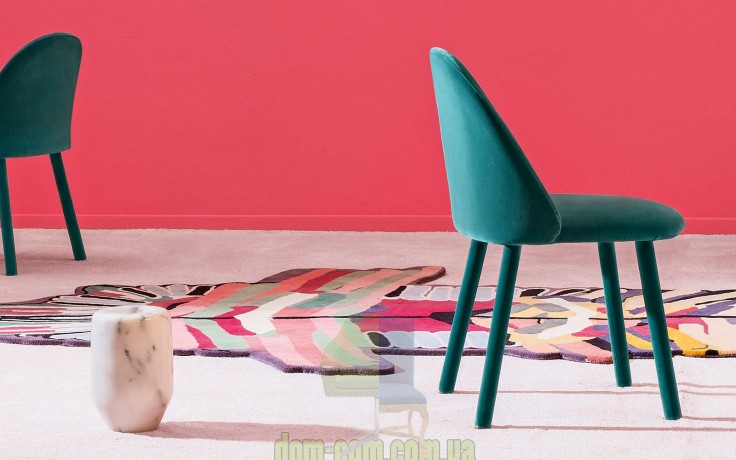 Удобный дизайнерский стул полностью обтянут тканью Miniforms Iola