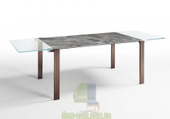 Тонкий раскладной обеденный стол Tonelli Design Livingstone Ceramic 