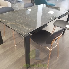 Тонкий раскладной обеденный стол Tonelli Design Livingstone Ceramic 