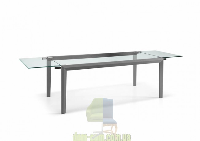 Деревянный обеденный стол с прозрачной столешницей Tonelli Design Lapsus