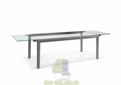 Деревянный обеденный стол с прозрачной столешницей Tonelli Design Lapsus