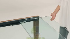 Деревянный обеденный стол с прозрачной столешницей Tonelli Design Lapsus