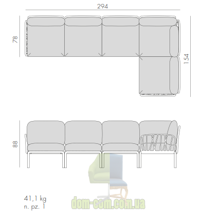 Модульный диван Nardi Komodo