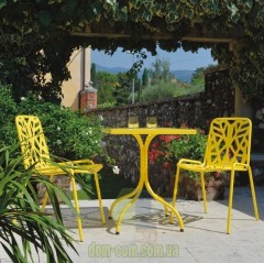 Дизайнерский металлический стул RDItalia Fancy Leaf