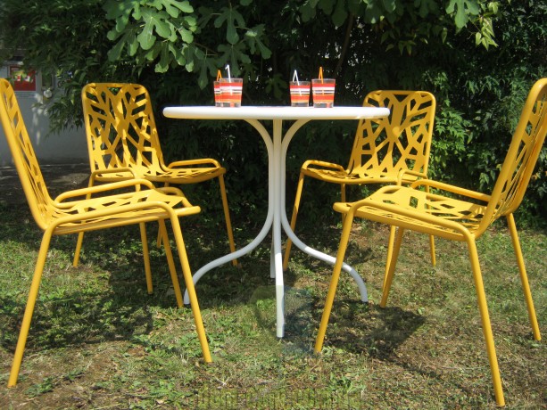 Дизайнерский металлический стул RDItalia Fancy Leaf