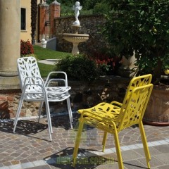 Дизайнерский металлический стул RDItalia Fancy Leaf