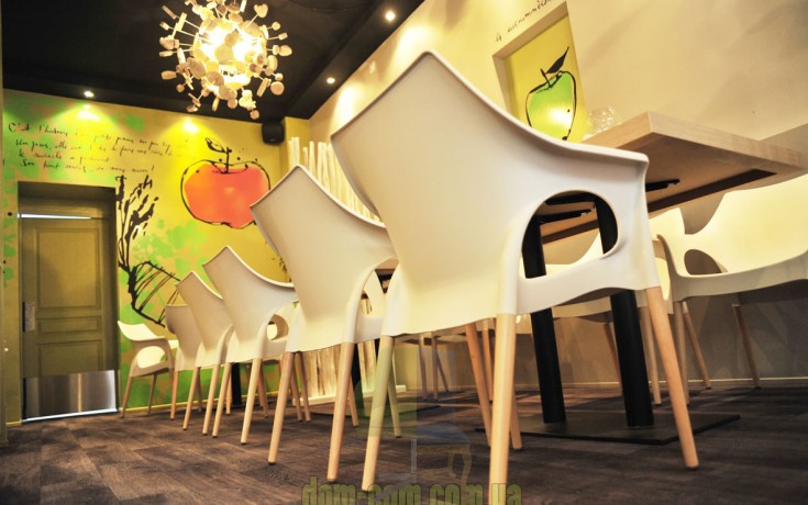 Кресло SCAB Design Natural Ola на деревянных ножках