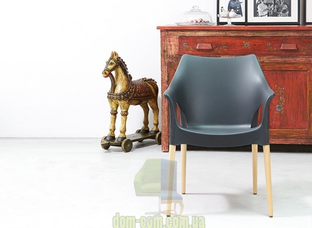 Кресло SCAB Design Natural Ola на деревянных ножках