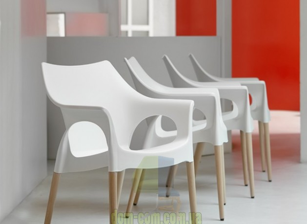 Кресло SCAB Design Natural Ola на деревянных ножках