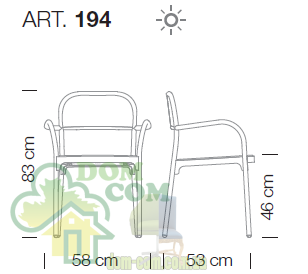 Стул Metalmobil Blu 194