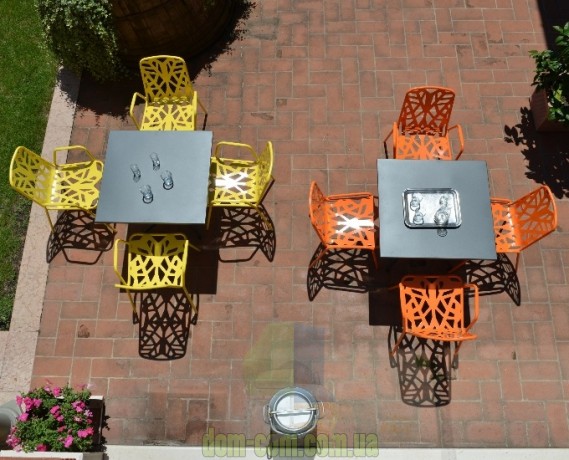 Дизайнерское металлическое кресло RDItalia Fancy Leaf