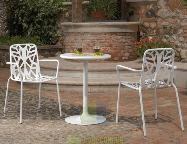 Дизайнерское металлическое кресло RDItalia Fancy Leaf