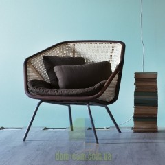 Кресло лаунж из венской соломки Miniforms Colony armchair