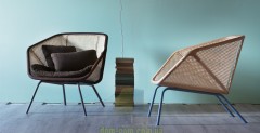 Кресло лаунж из венской соломки Miniforms Colony armchair