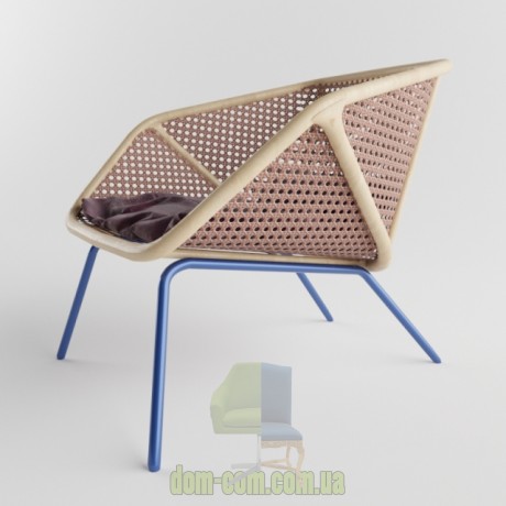 Кресло лаунж из венской соломки Miniforms Colony armchair
