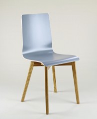 Стул на дубовом каркасе Delta Luka RW серый ламинат