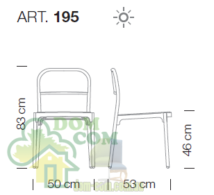 Стул Metalmobil Blu 195