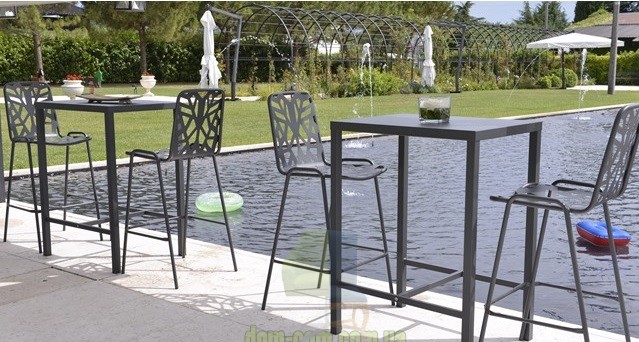 Дизайнерский металлический барный стул RDItalia Fancy Leaf