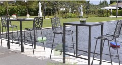 Дизайнерский металлический барный стул RDItalia Fancy Leaf