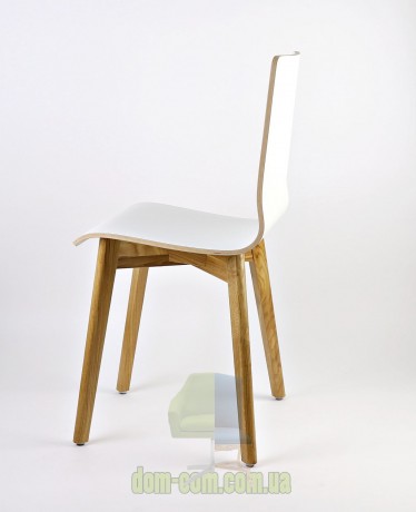 Стул на дубовом каркасе Delta Luka RW белый ламинат