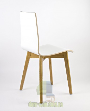 Стул на дубовом каркасе Delta Luka RW белый ламинат