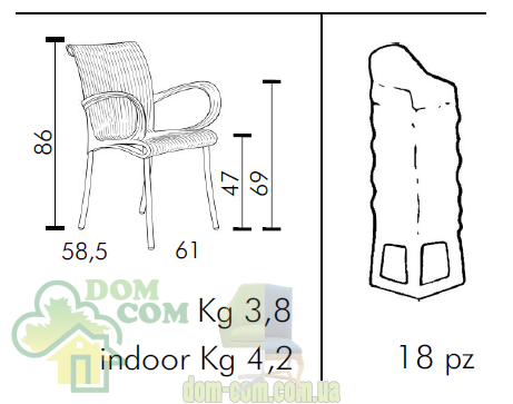 Кресло Nardi Dama Indoor