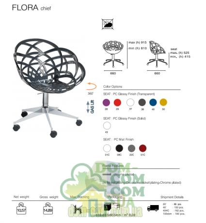 Кресло Papatya Flora Chief