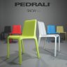 Стул в ярких расцветках Pedrali Snow 300