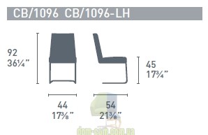 Стул на полозьях Connubia Cruiser CB/1096-LH