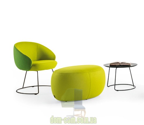 Комфортное кресло на металличеcком каркасе Botero Mignon Sesta