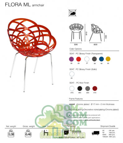 Стул Papatya Flora ML