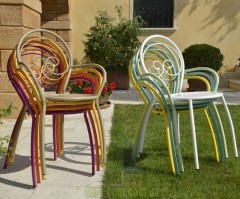 Красивый стул с подлокотниками для улицы RDItalia Fiona