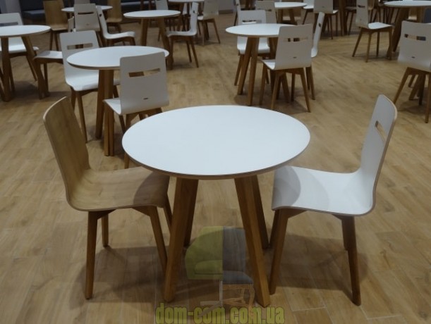 Круглый обеденный стол со столешницей HPL Sigma Vega
