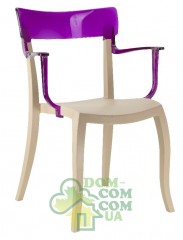 Стул с подлокотниками Papatya Hera-K бежевый