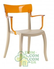 Стул с подлокотниками Papatya Hera-K бежевый