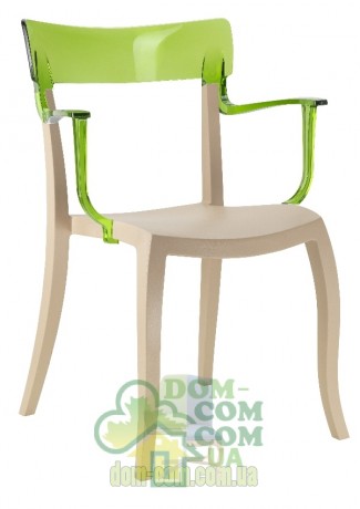 Стул с подлокотниками Papatya Hera-K бежевый